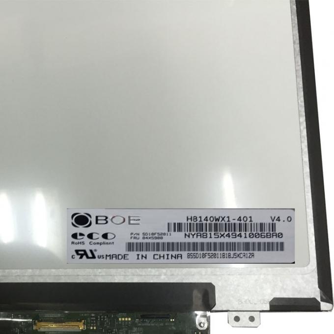 HB140WX1 401 Pin do EDP 30 do painel LCD de 14 polegadas/substituição 1366x768 HD do painel LCD