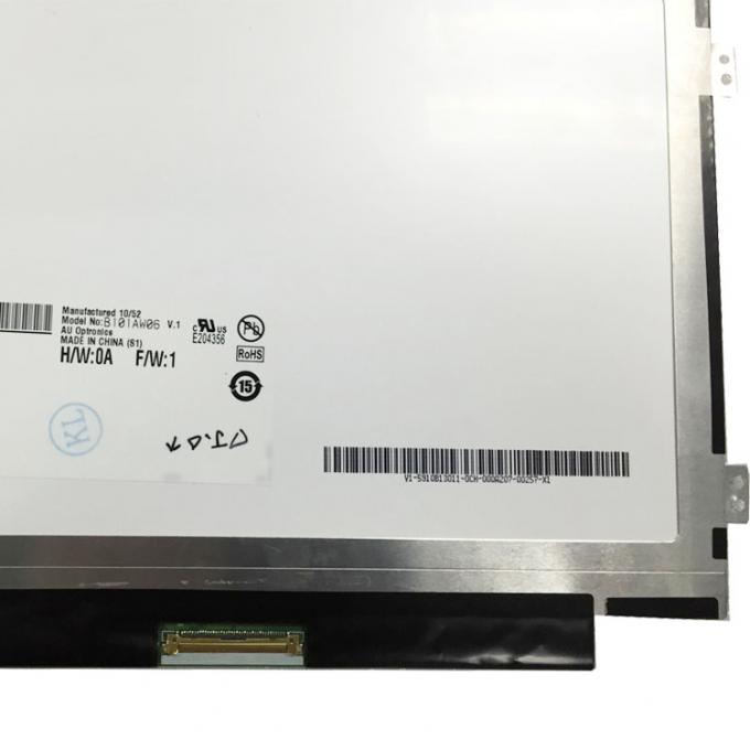 1024x600 painel LCD B101AW06 V de 10,1 polegadas 1 200CD/M para o painel de exposição do diodo emissor de luz