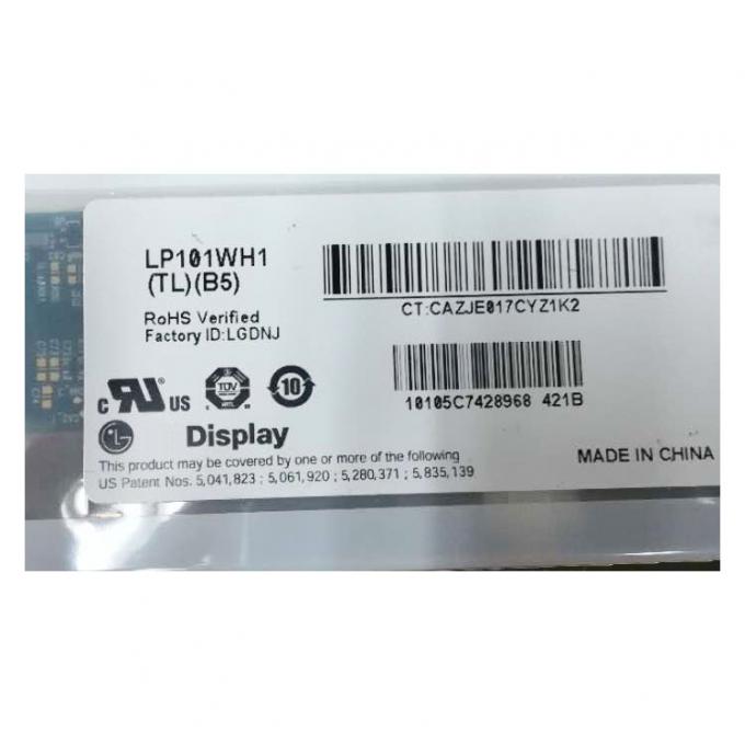 LP101WH1 TLB5 10 Pin da substituição 1366x768 LVDS 40 da tela do portátil da polegada