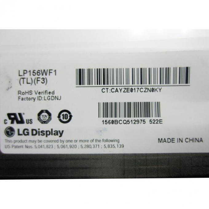 Pin 1920x1080 da exposição da polegada do caderno de Lp156wf1 Tlf3 painel LCD/15,6 LVDS 40