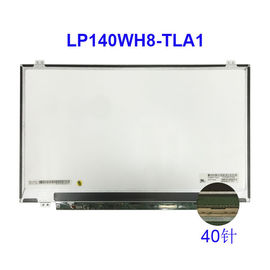 Exposição Lp140wh8 Tla1 1366x768 da polegada HD LCD do Pin 14 de LVDS 40 para o portátil do LG